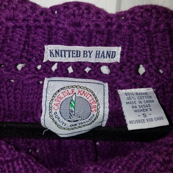 Vintage Cape Isle Knitters Cardigan Sweater - Picture 3 of 5